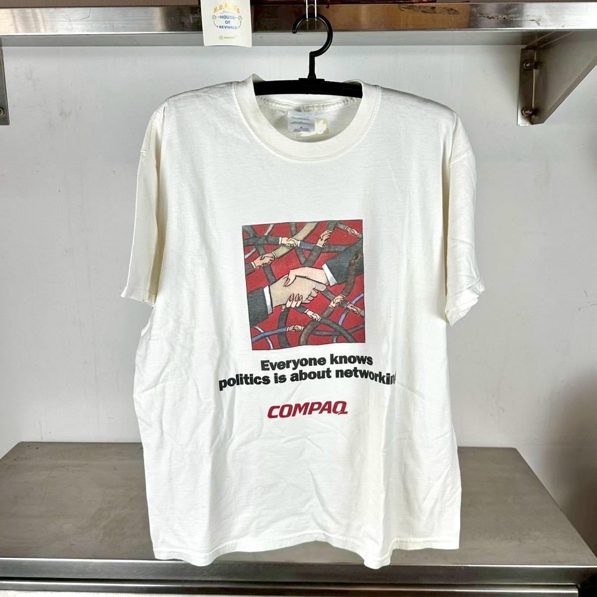 Vintage 90s Compaq Computer Because It39s A Jungle Out There Art Promo XL T Shirt Vintage Computer Tshirt Vintage Art Tshirt Promo Tshirt Graphic Tee – Cozy Vibes · Great Gift For Fans