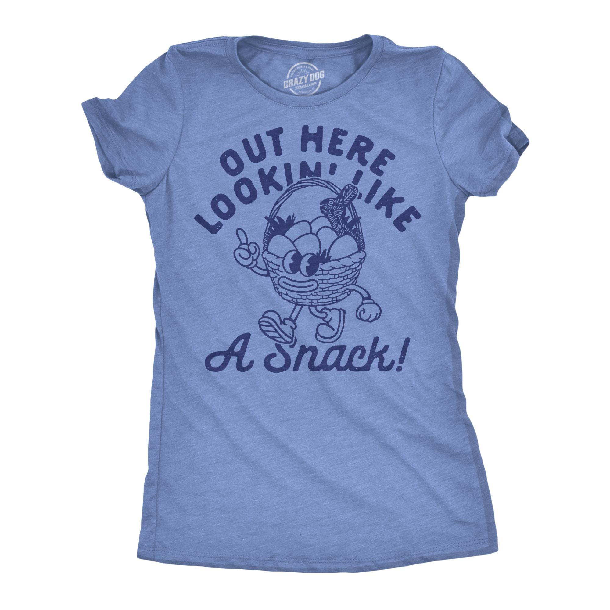 Out Here Lookin Like A Snack Funny Rabbit Shirt Easter Tee Women Easter Humor Bunnies Shirts Cute Easter Shirts Easter Baskets Snack Graphic Tee – Cozy Vibes · Trending Graphic Apparel