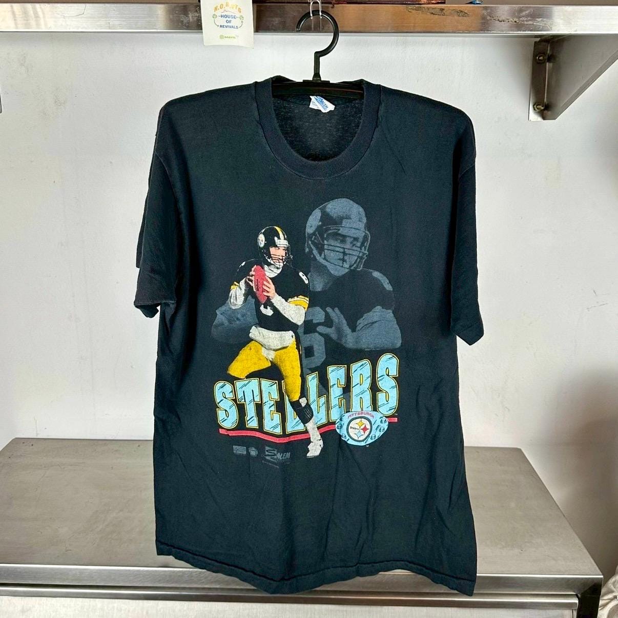 Vintage 1990 Pittsburgh Steelers Bubby Brister NFL XL single stitch T shirt Vintage Sports Tshirts NFL Tshirt Pittsburgh Steelers Tshirt Graphic Tee – Feel-Good Design · Great Gift For Fans