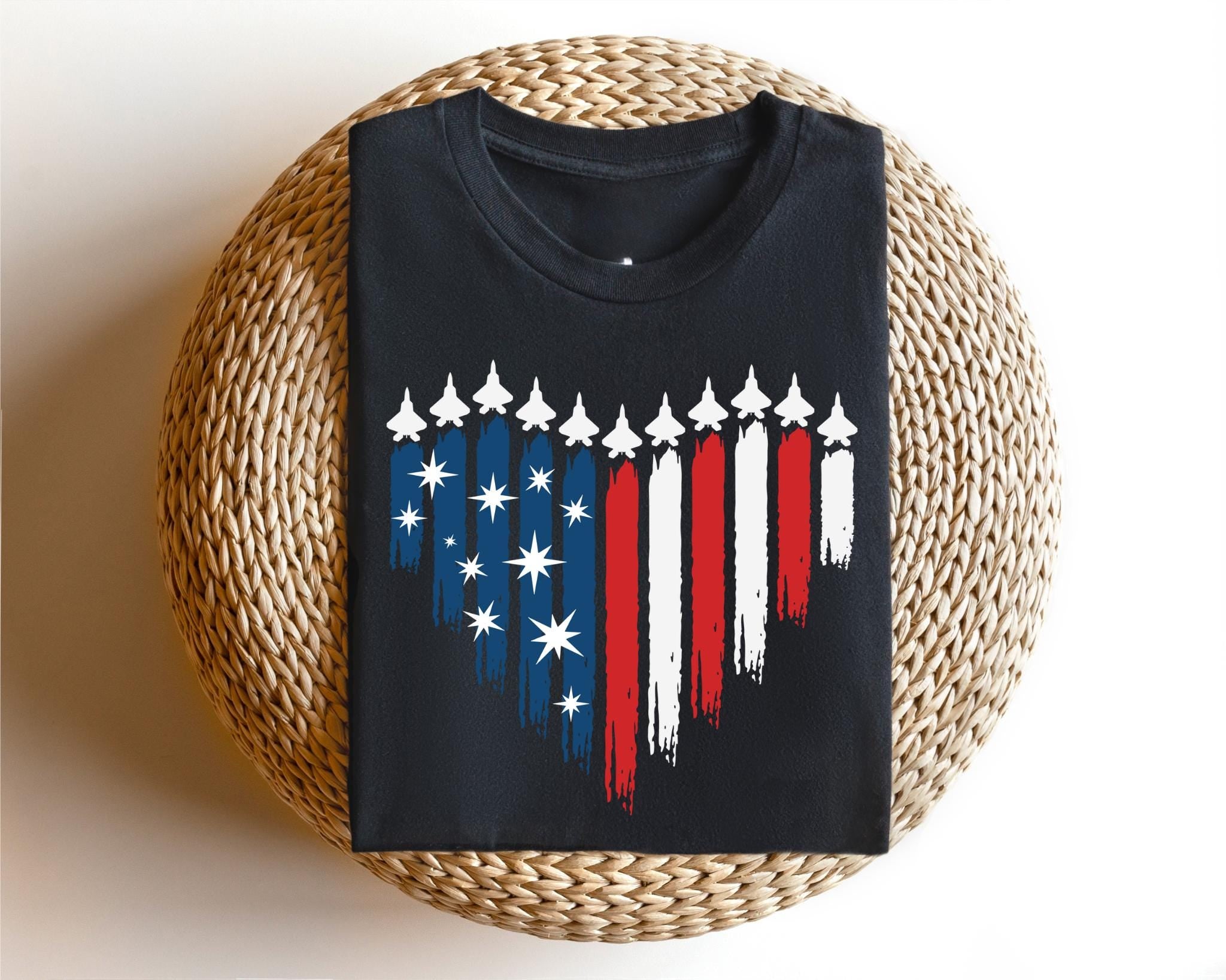 Red White Blue Air Force Flyover Shirt4th Of July ShirtRed Wine BlueIndependence Day Shirt Memorial Day shirt Women shirt Gift for her Graphic Tee – Cozy Vibes · Trending Graphic Apparel