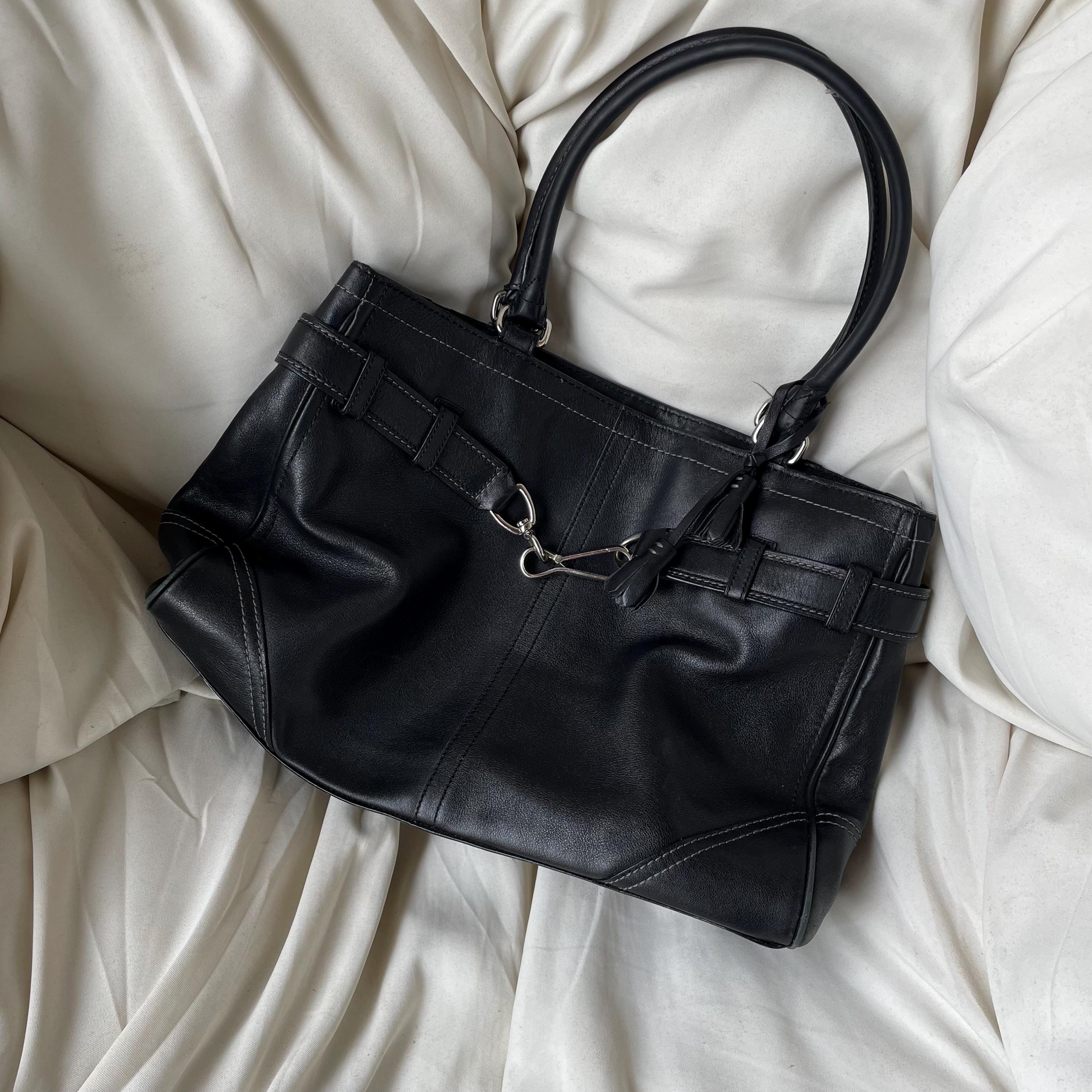 Coach Hampton Handbag Black Leather Shoulder Bag Vintage 0039s Purse Tote Bag – Feel-Good Design · Great Gift For Fans