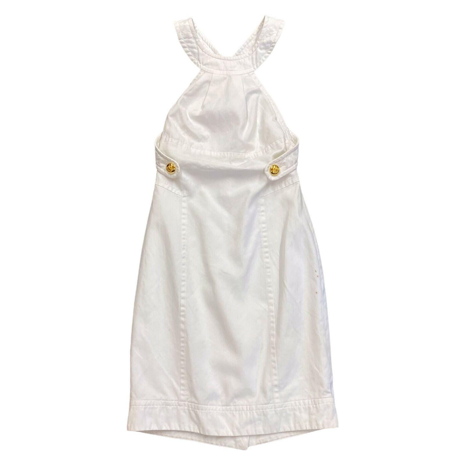 Dsquared2 Backless Strap Dress Vintage Womens Designer White Sleeveless Graphic Tee – Soft Feel · Top Pick For Any Outfit
