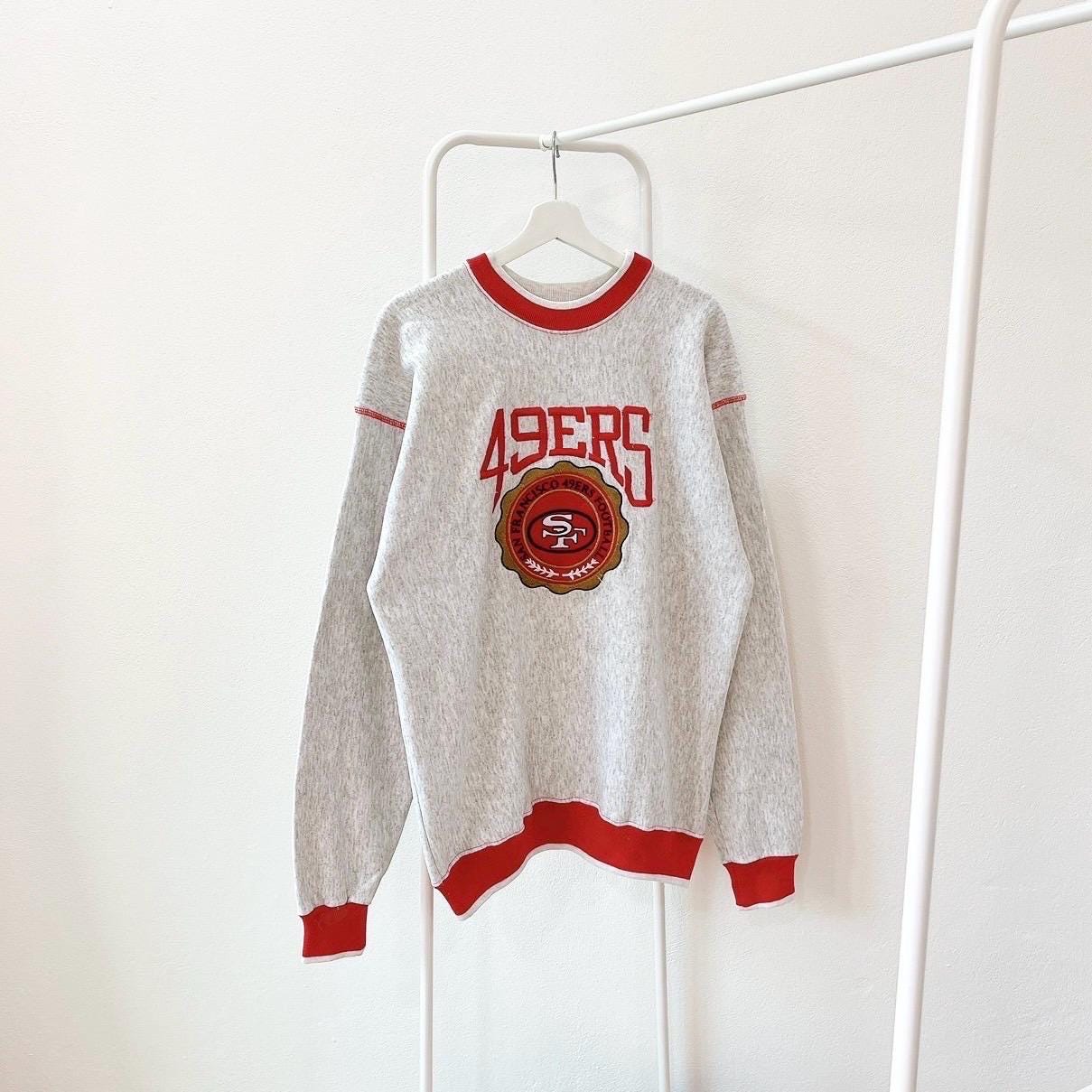 Vintage 90s San Francisco 49ers NFL Football vintage The game embroidered gray sweatshirt L Sweatshirt – Premium Graphic · High-Quality Print