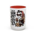 Quirky Skull Coffee Mug I like My Book Spicy Perfect for Book Lovers Unique Gift for Readers Fun Home Office Mug Beverage Lover39s Gift Graphic Tee – Soft Feel · Top Pick For Any Outfit