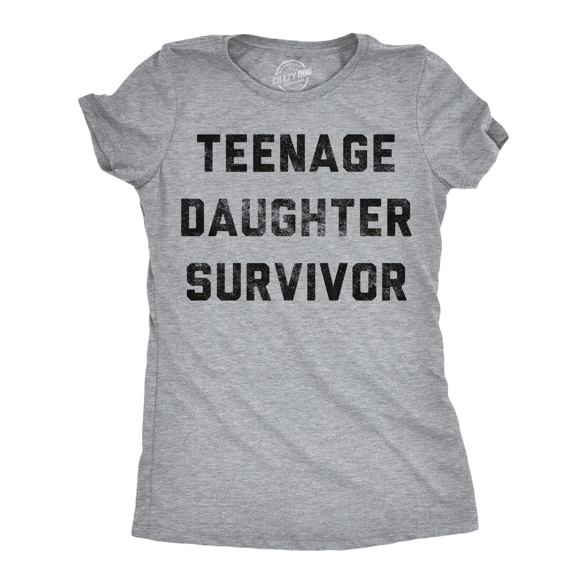 Mom Of Girls Mother Shirt Funny Mom Shirt Mothers Day Gift Funny Shirt For Moms Gift for Mom Teenage Daughter Survivor Daughters Tee Graphic Tee – Aesthetic Look · Great Gift For Fans