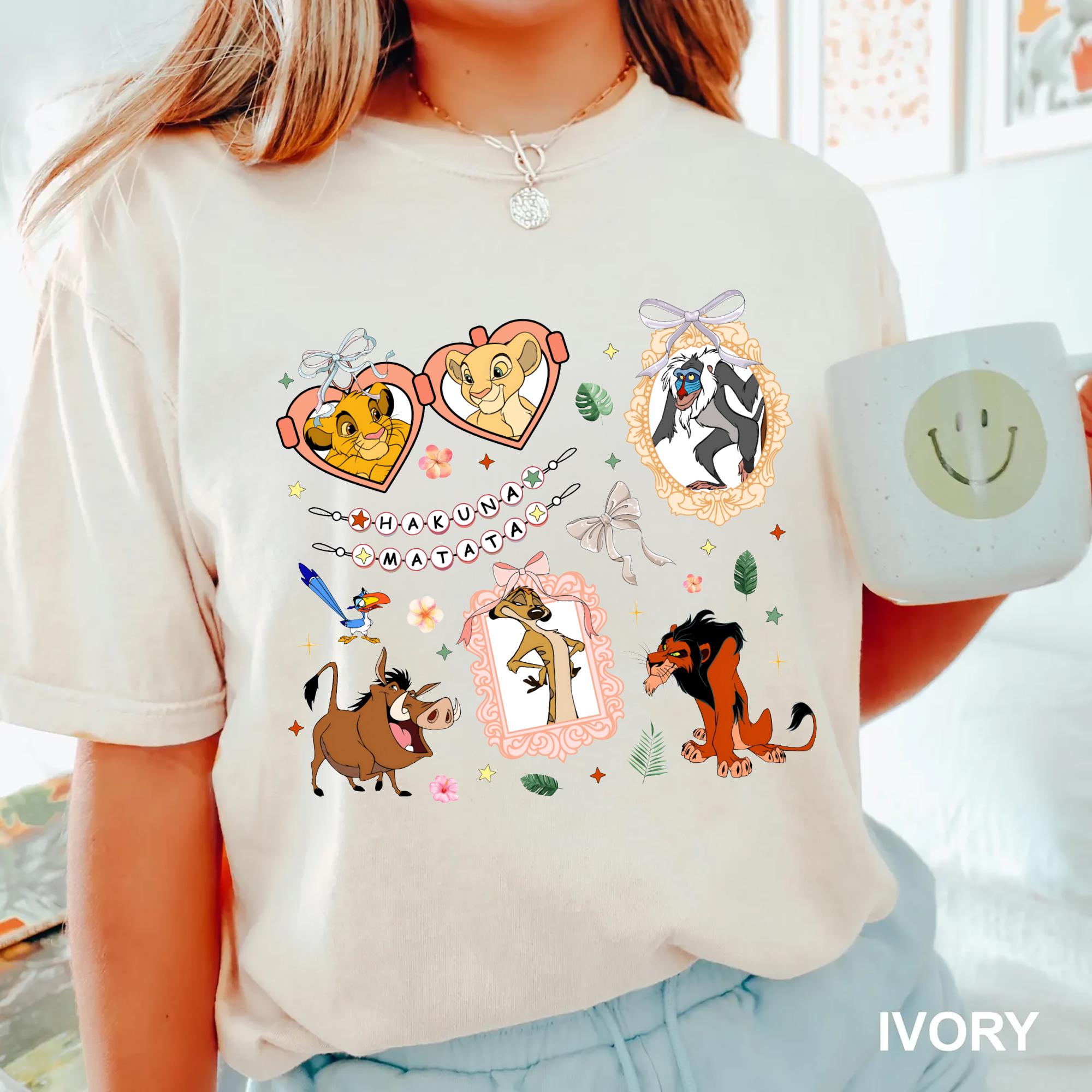 Coquette bows Lion King Hakuna Matata shirt Simba Timon Pumbaa Animal Kingdom shirt WDW Disney trip shirt Girls trip group matching shirt Graphic Tee – Premium Graphic · Must-Have Style