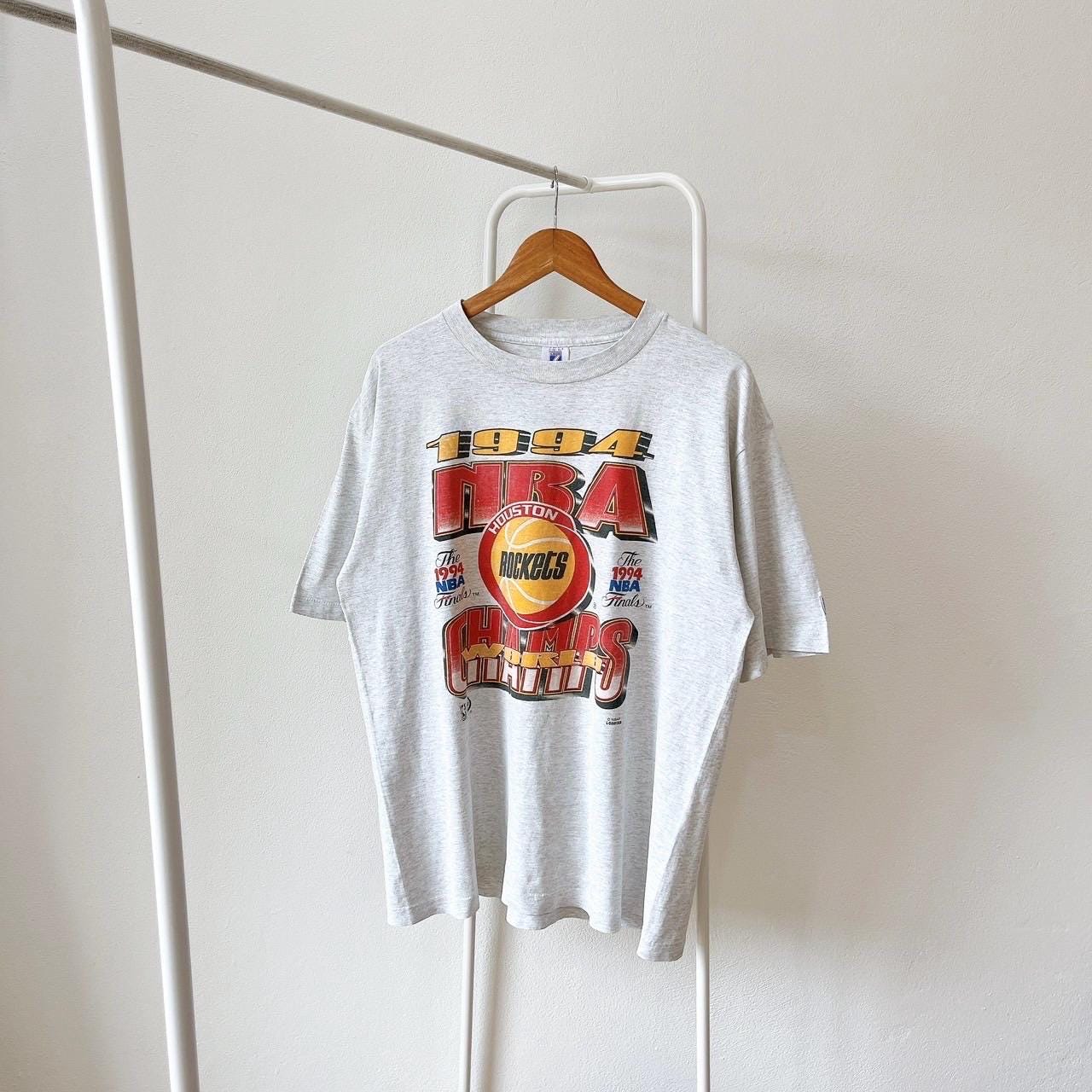 Vintage 90s Houston Rockets 1994 NBA basketball vintage Logo 7 gray t shirt XL Graphic Tee – Everyday Comfort · Great Gift For Fans