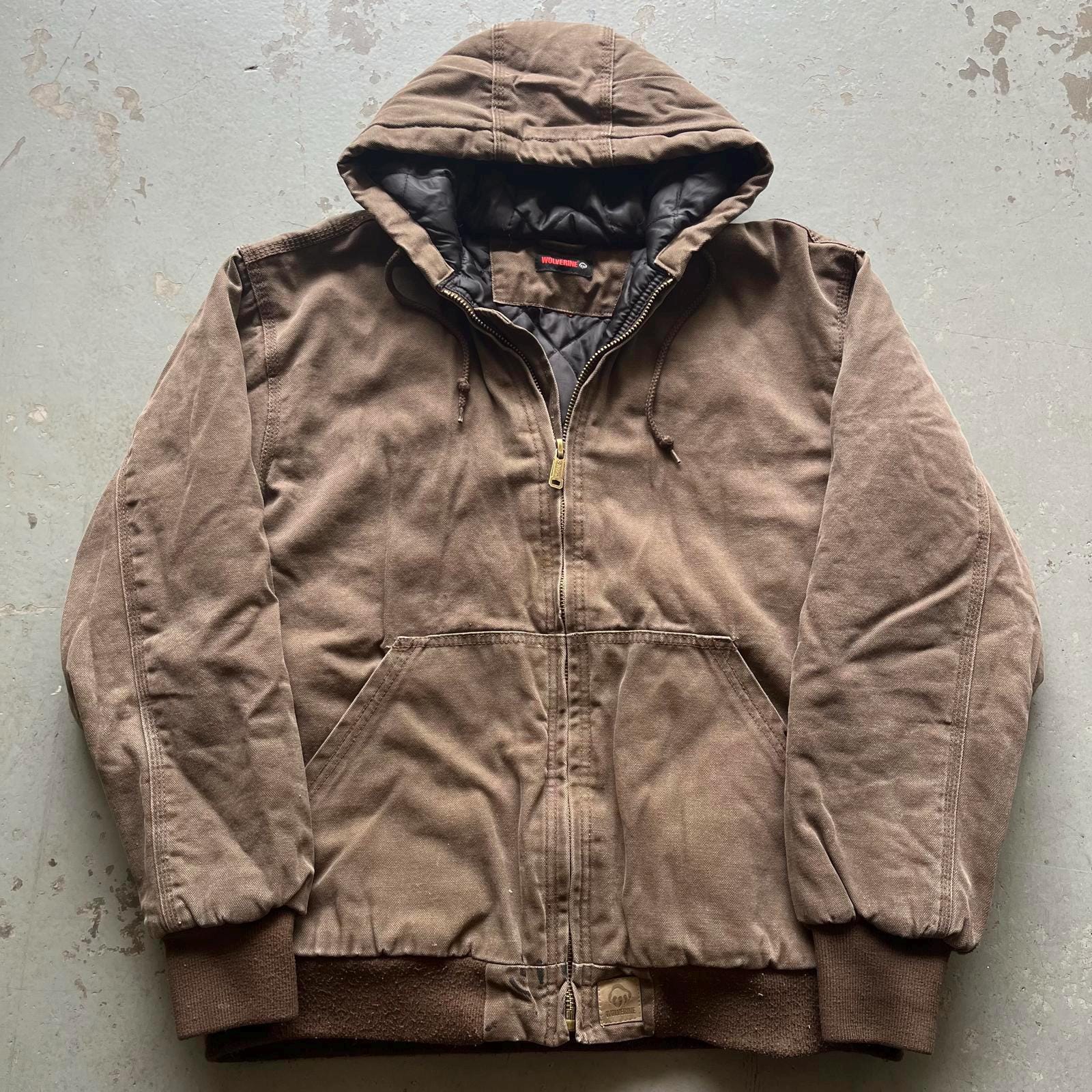 Vintage Y2K Chocolate Brown Carhartt Style Grunge Jacket Graphic Tee – Bold Style · High-Quality Print