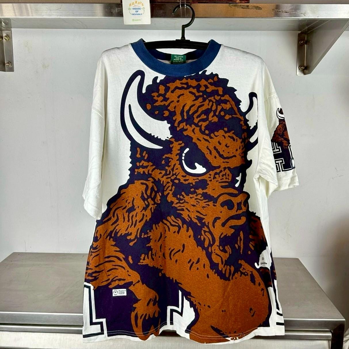Vintage 90s Howard University Bison Mascot NCAA Aop XL T shirt Vintage NCAA Tshirts Graphic Tee – Feel-Good Design · Must-Have Style