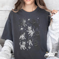 Space Cats T Shirt Cosmic Cat Shirt Astronaut Kitty Graphic Tee Outer Space Cat Lover Gift Cute Galaxy Cat Top Black Cat in Space Graphic Tee – Bold Style · Trending Graphic Apparel