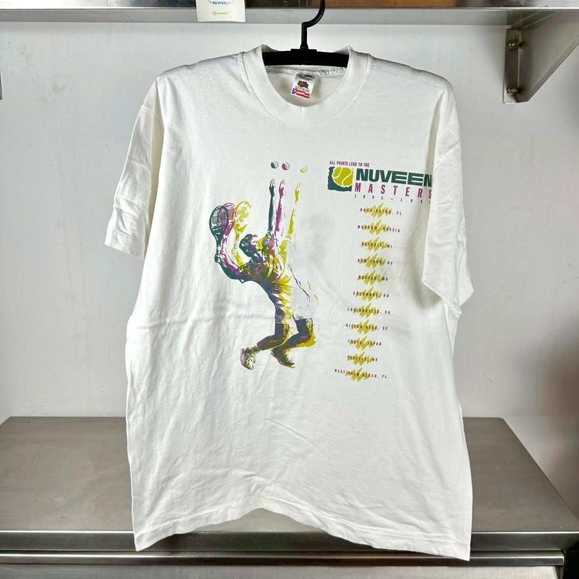 Vintage 199596 Nuveen Masters Tennis Championship Art Promo XL single stitch T shirt Vintage Tennis Tshir Vintage Sports Tshirt Graphic Tee – Premium Graphic · Trending Graphic Apparel