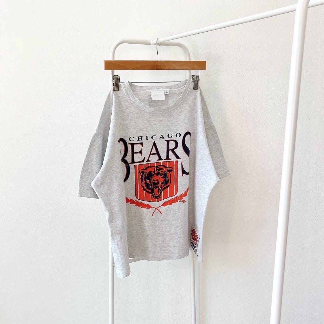 Vintage 90s Chicago Bears NFL football vintage Chalk line gray t shirt XL Graphic Tee – Bold Style · Perfect For Daily Wear