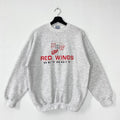 Vintage Detroit Red Wings Sweatshirt Red Wings Crewneck Red Wings Sweater Pullover Sportswear NHL Detroit Red Wings Embroidered Logo Medium Sweatshirt – Everyday Comfort · Trending Graphic Apparel