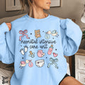 NICU Sweatshirt Neonatal Intensive Care Unit Sweater NICU Nurse Doctor Crew RN Whimsical Doodle Art Graduation Appreciation Gift Sweatshirt – Feel-Good Design · High-Quality Print