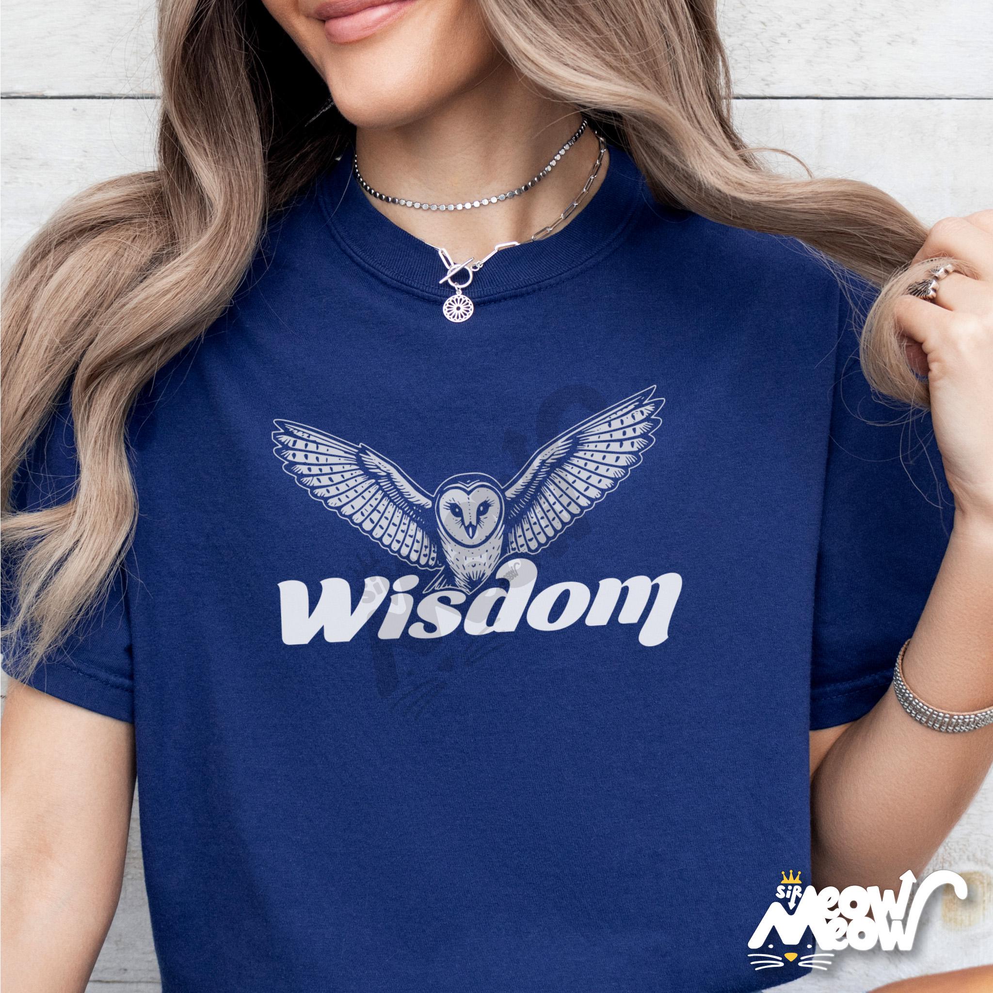 Wisdom Owl Shirt Vintage Style Owl T Shirt Wise Owl Graphic Tee Hand Drawn Barn Owl Shirt Inspirational Animal Gift Tee Graphic Tee – Fan Favorite · High-Quality Print