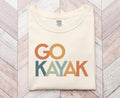 GO KAYAK Shirt Kayak Lover Gift Idea Lake Summer Tee for Kayaking Enthusiasts Graphic Tee – Fan Favorite · High-Quality Print