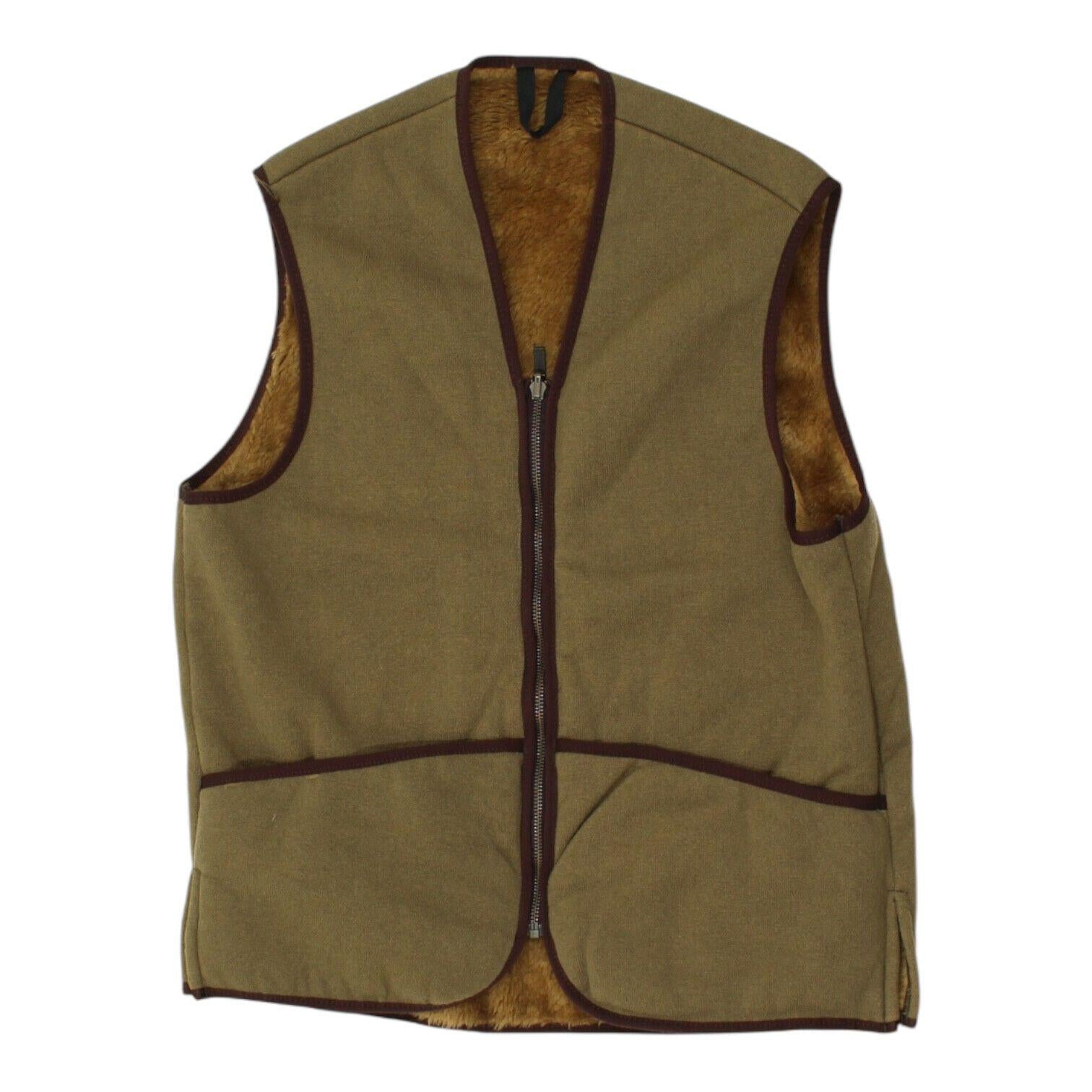 Barbour Warm Pile Waistcoat Mens Brown Designer Full Zip Sleeveless Liner Vest Graphic Tee – Aesthetic Look · Must-Have Style
