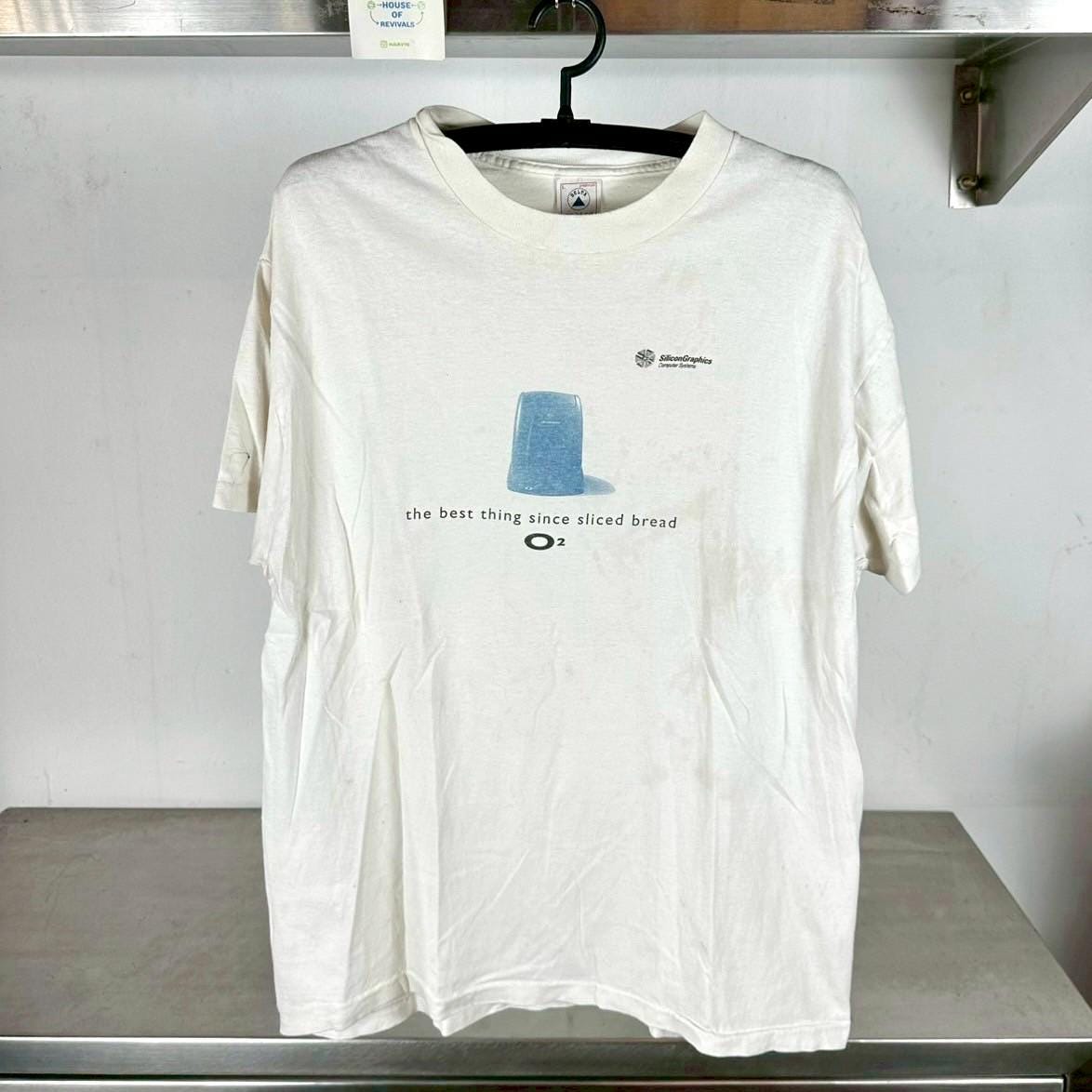 Vintage 90s SGI O2 Best Thing Since Sliced Bread Computer Promo Large Single Stitch T shirt Artwork Tshirts Graphic Tee – Soft Feel · Top Pick For Any Outfit