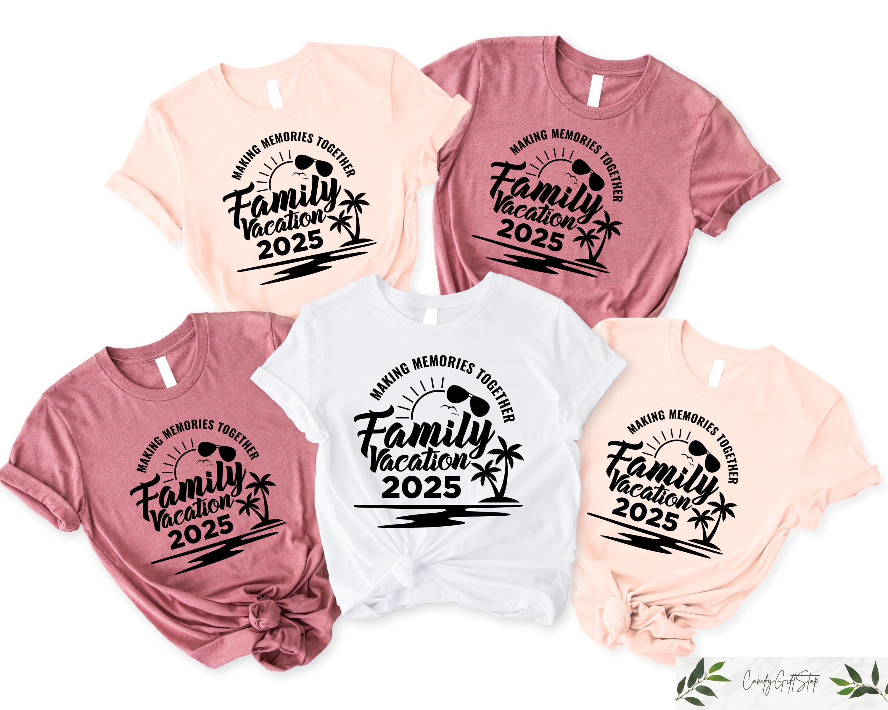 Family Vacation 2025 Shirt Family Holiday T shirt Beach Squad Tees Travel Matching Gift Retro Summer Crewneck Summer Holiday Shirt Graphic Tee – Warm & Stylish · Must-Have Style