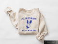 I39ll Do It Okay Just Let Me Cry First Sweatshirt Funny Rabbit T shirt Retro Graphic Shirt Mental Health Gift Sarcastic Women Tee Sweatshirt – Soft Feel · Perfect For Daily Wear