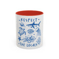 Ocean Vibes Accent Coffee Mug Beach Lovers Gift Marine Biology Decor Coastal Homeware Nautical Kitchen Accessory Gift for Friends Graphic Tee – Warm & Stylish · Perfect For Daily Wear