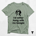I39d Rather Hang with My Beagle Shirt Funny Gift for Beagle Owners Dog Lovers Graphic Tee – Fan Favorite · Top Pick For Any Outfit