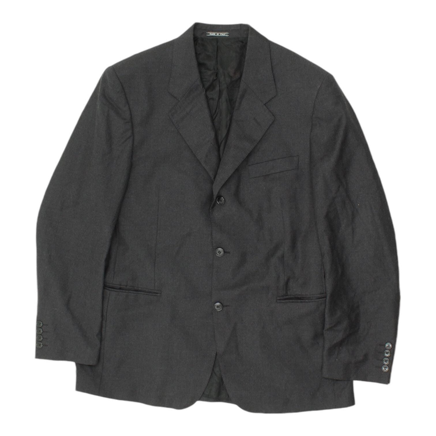 Alexander McQueen Mens Dark Grey Suit Blazer Jacket Vintage High End Designer Graphic Tee – Bold Style · Must-Have Style