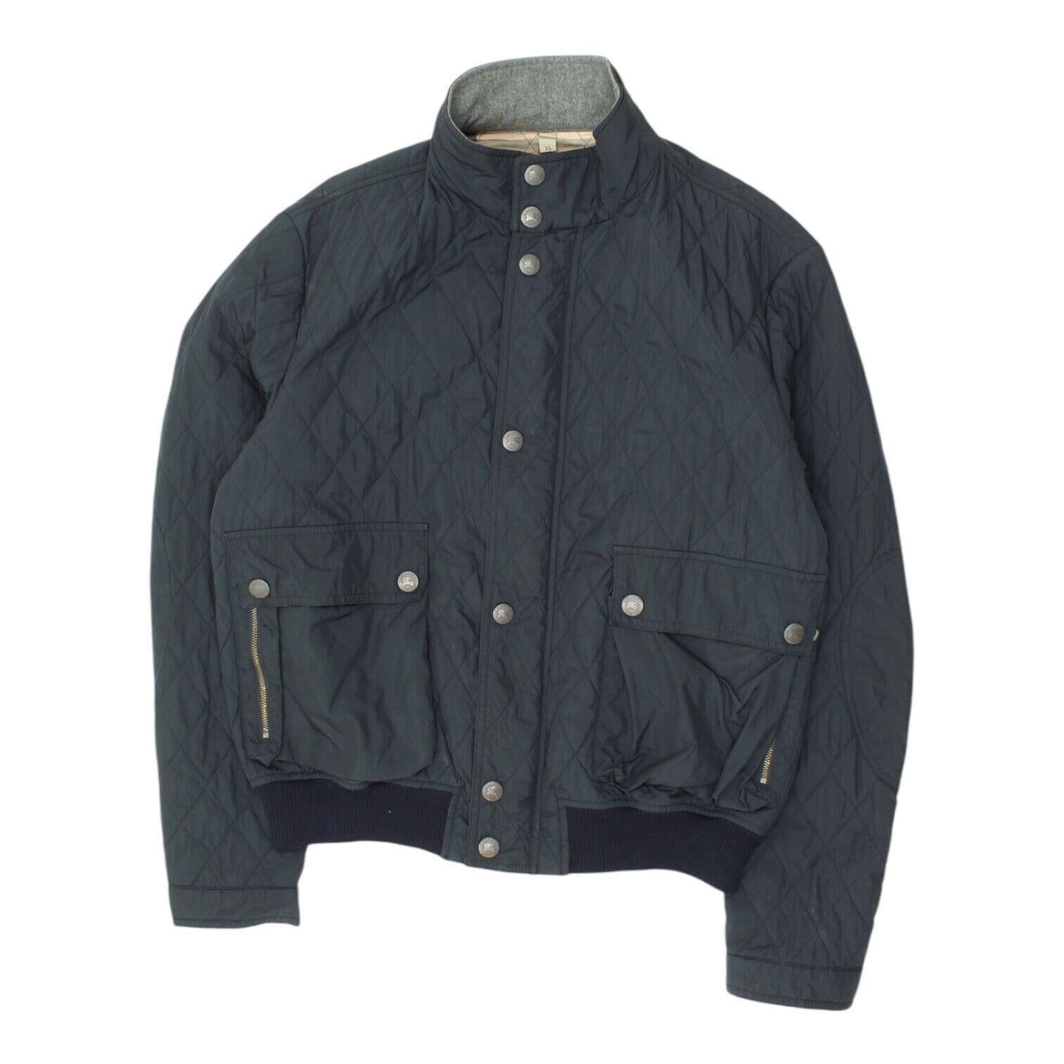 Burberry London Quilted Jacket Vintage Womens Navy High End Luxury Designer Graphic Tee – Warm & Stylish · Must-Have Style