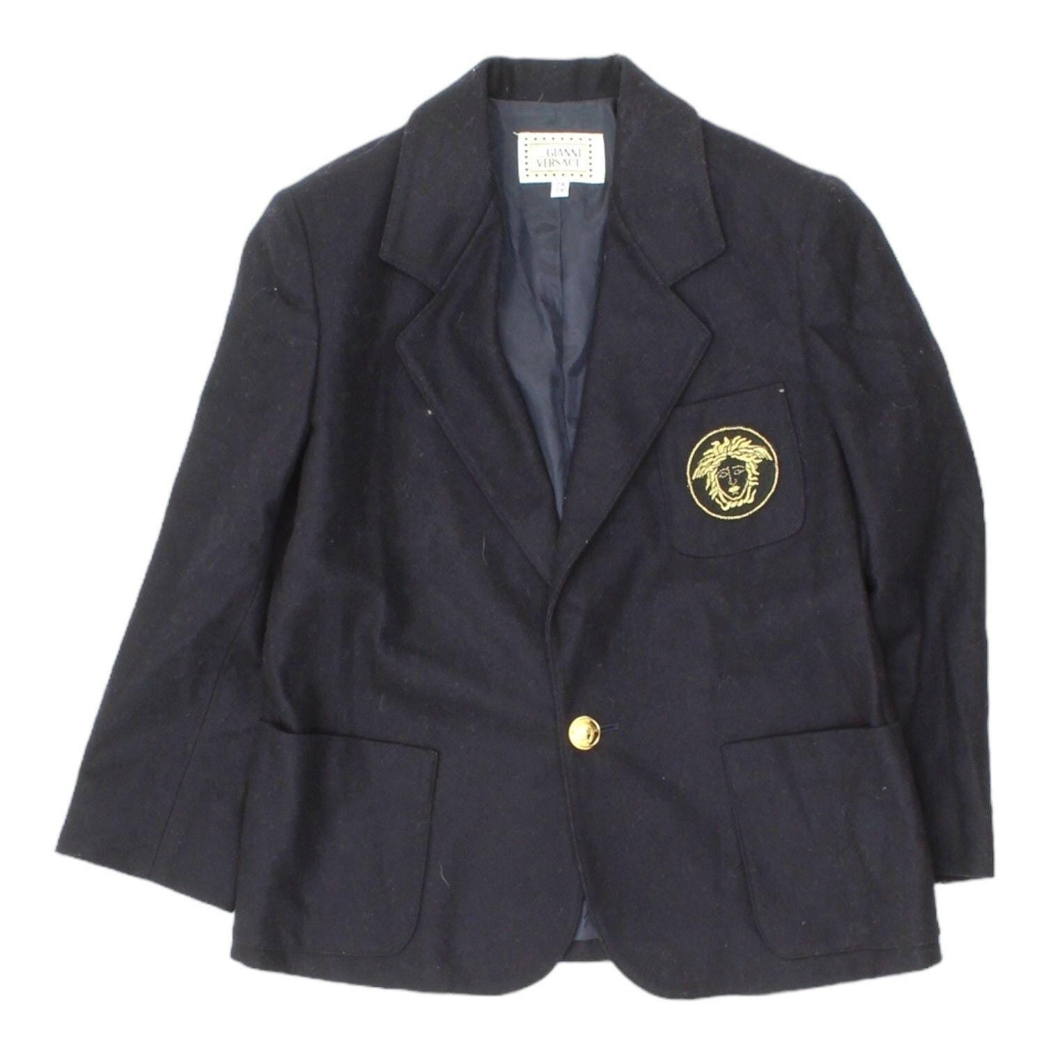 Gianni Versace Blazer Jacket Vintage Boys Navy Wool High End Designer Formal Graphic Tee – Premium Graphic · Perfect For Daily Wear