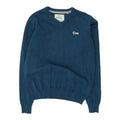 Diesel Mens Blue V Neck Knit Jumper Vintage Designer Sweater Knitwear VTG Graphic Tee – Soft Feel · Top Pick For Any Outfit