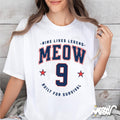 MEOW 9 T Shirt Nine Lives Legend Cat Shirt Built for Survival Funny Tee Cat Lover Athletic Style Gift Graphic Tee – Feel-Good Design · Perfect For Daily Wear