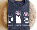 Rock Paper Scissors Shirt Cat Paw Shirt Christmas Shirt Funny Cat Shirt Cat Lover Gift Shirt Graphic Tee – Soft Feel · Must-Have Style