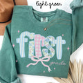 First Grade Comfort Colors Sweatshirt Teacher Team Shirts 1st Grade Crewneck Back to School First Grade Department Gifts Crew Sweatshirt – Easygoing Wear · Must-Have Style