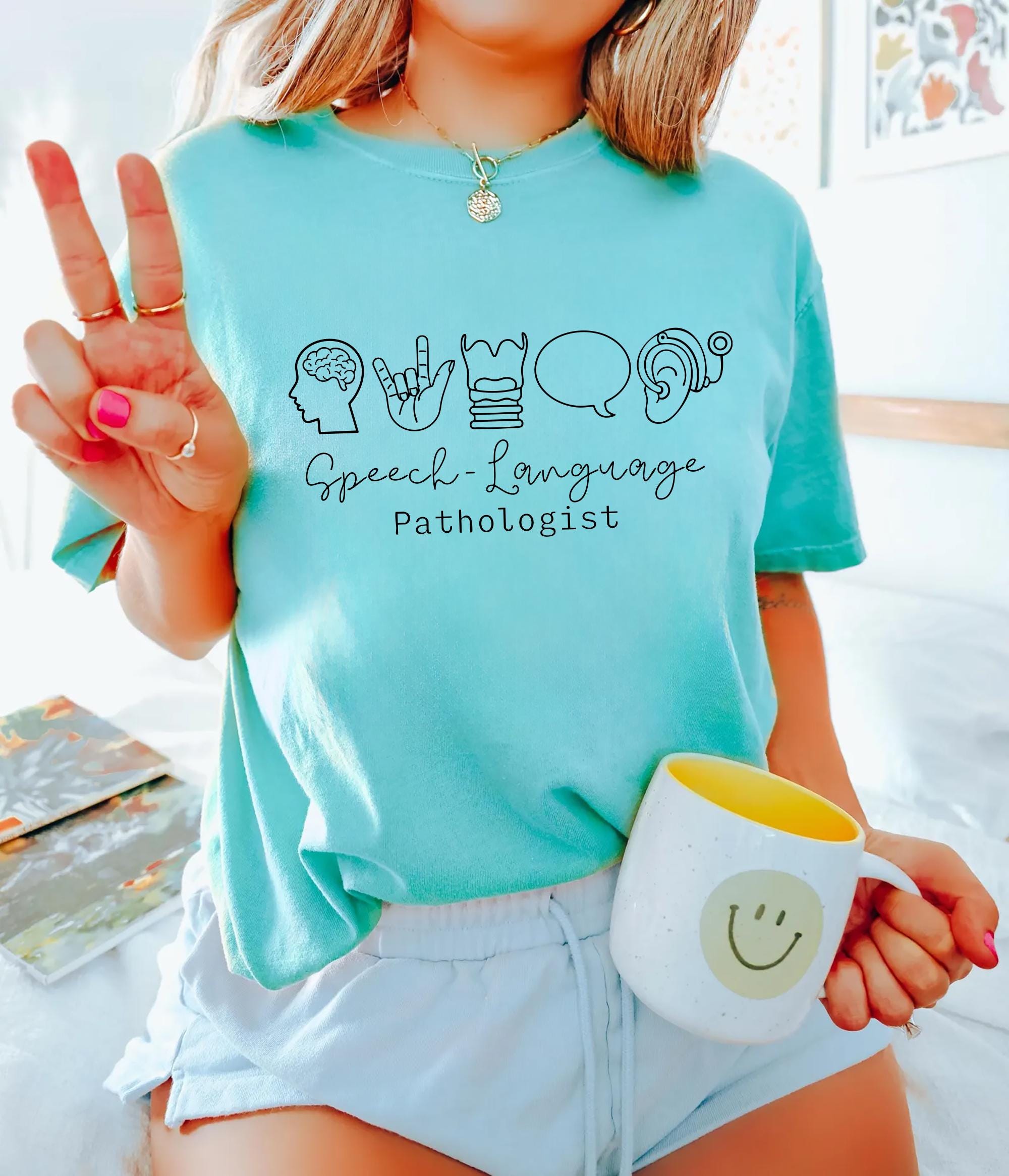 Speech Language Pathologist Shirt Speech Therapist Shirt Speech Language Shirt SLP Nurse Shirt SLP Shirt Long Sleeve Tee Graphic Tee – Fan Favorite · High-Quality Print