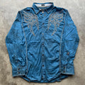 Vintage Y2K Roar Affliction Western Grunge Button Up Shirt Graphic Tee – Premium Graphic · Perfect For Daily Wear