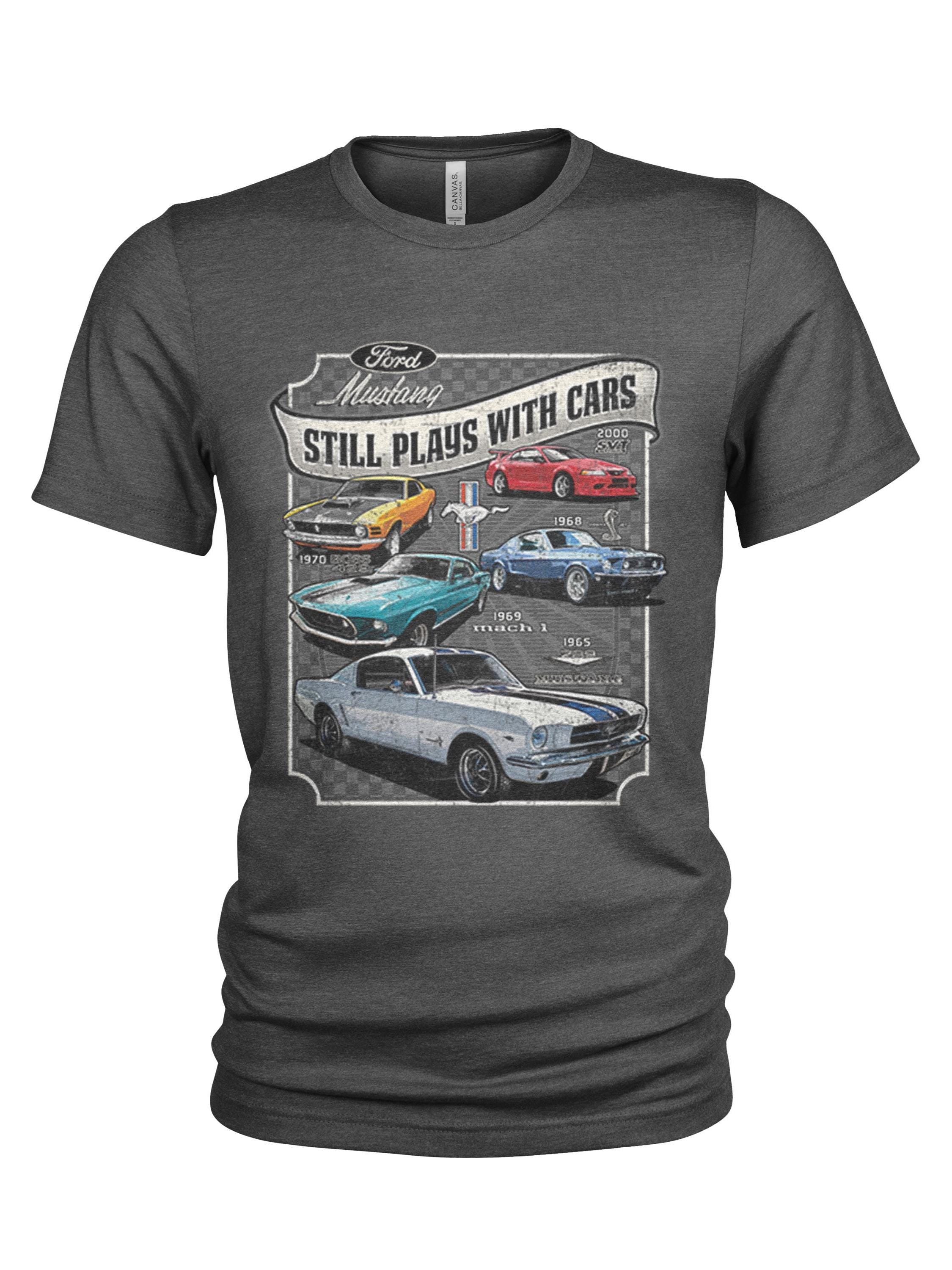 Ford Mustang plays with cars Men39s T Shirt Graphic Tee – Feel-Good Design · Great Gift For Fans