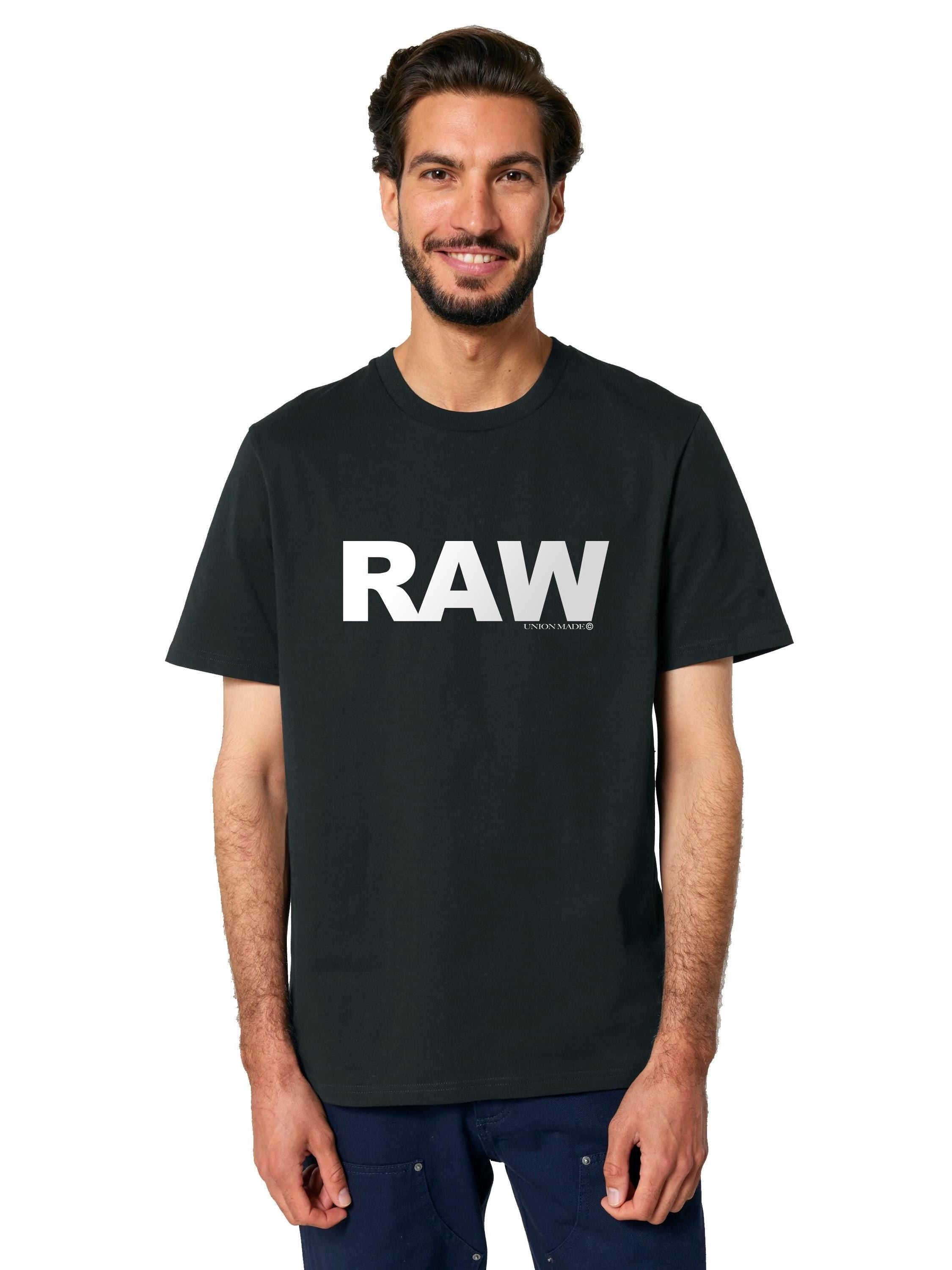 Union Made Raw Denim Original Raw Unisex Casual Crew Neck T Shirts Graphic Tee – Easygoing Wear · Must-Have Style