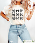 Retro Comfort Checkered Bow T shirt Coquette Bow Shirt Trendy Women Sweatshirt Aesthetic Coquette Gift Funny Women Bow Crewneck Sweatshirt – Easygoing Wear · Great Gift For Fans