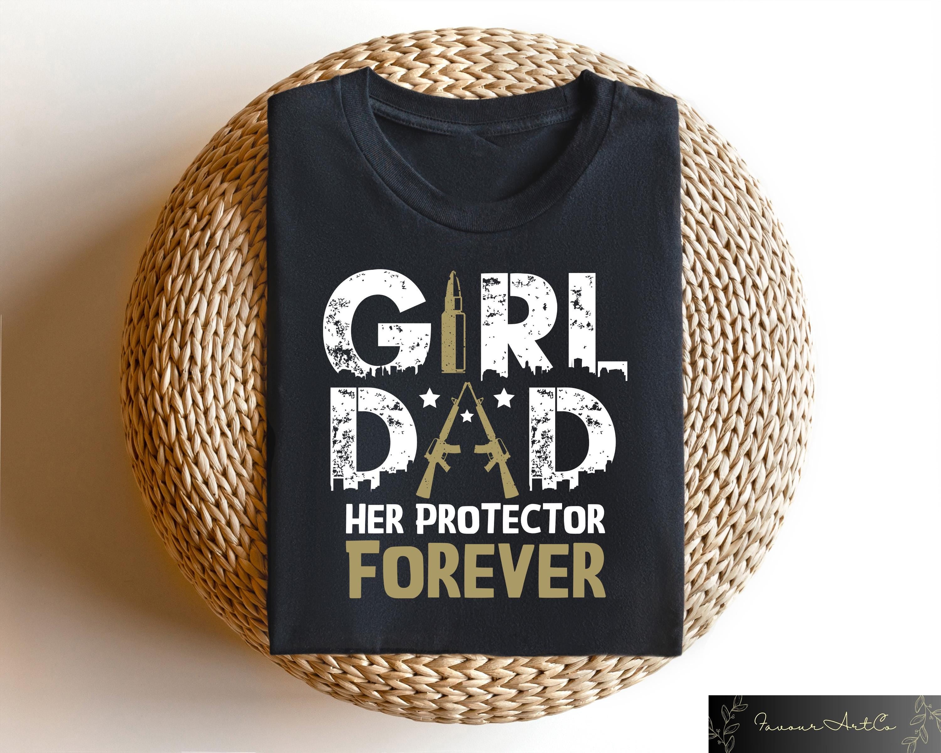 Girl Dad Her Protector Forever Shirt Retro Comfort Firearm Dad T shirt Father39s Day Sweatshirt Gun Lover Dad Gift Father39s Day Crewneck Sweatshirt – Warm & Stylish · High-Quality Print