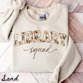 Library Team Sweatshirt Teacher Sweatshirt Librarian Crewneck Back to School Tee Library Department Gifts Crew Squad Sweatshirt – Soft Feel · Great Gift For Fans