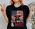 Red White and Moo Highland Cow Shirt Funny 4th of July Cow Tshirt Patriotic Tee for July 4th Country Western USA Shirt Graphic Tee – Premium Graphic · Perfect For Daily Wear
