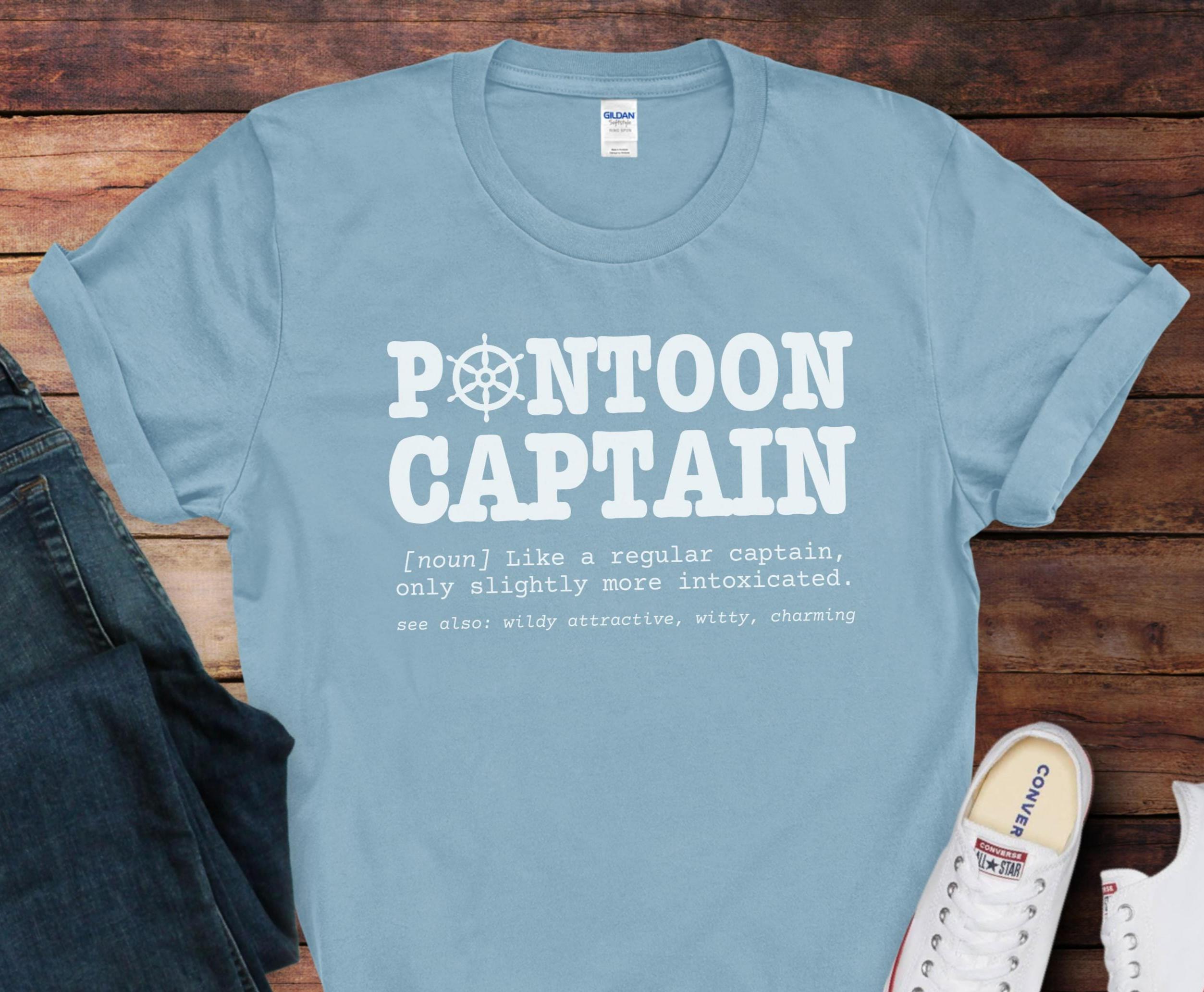 Pontoon Captain Shirt Funny Boating Definition TShirt Boat Captain Gift for Dad Father39s Day Graphic Tee – Everyday Comfort · Top Pick For Any Outfit