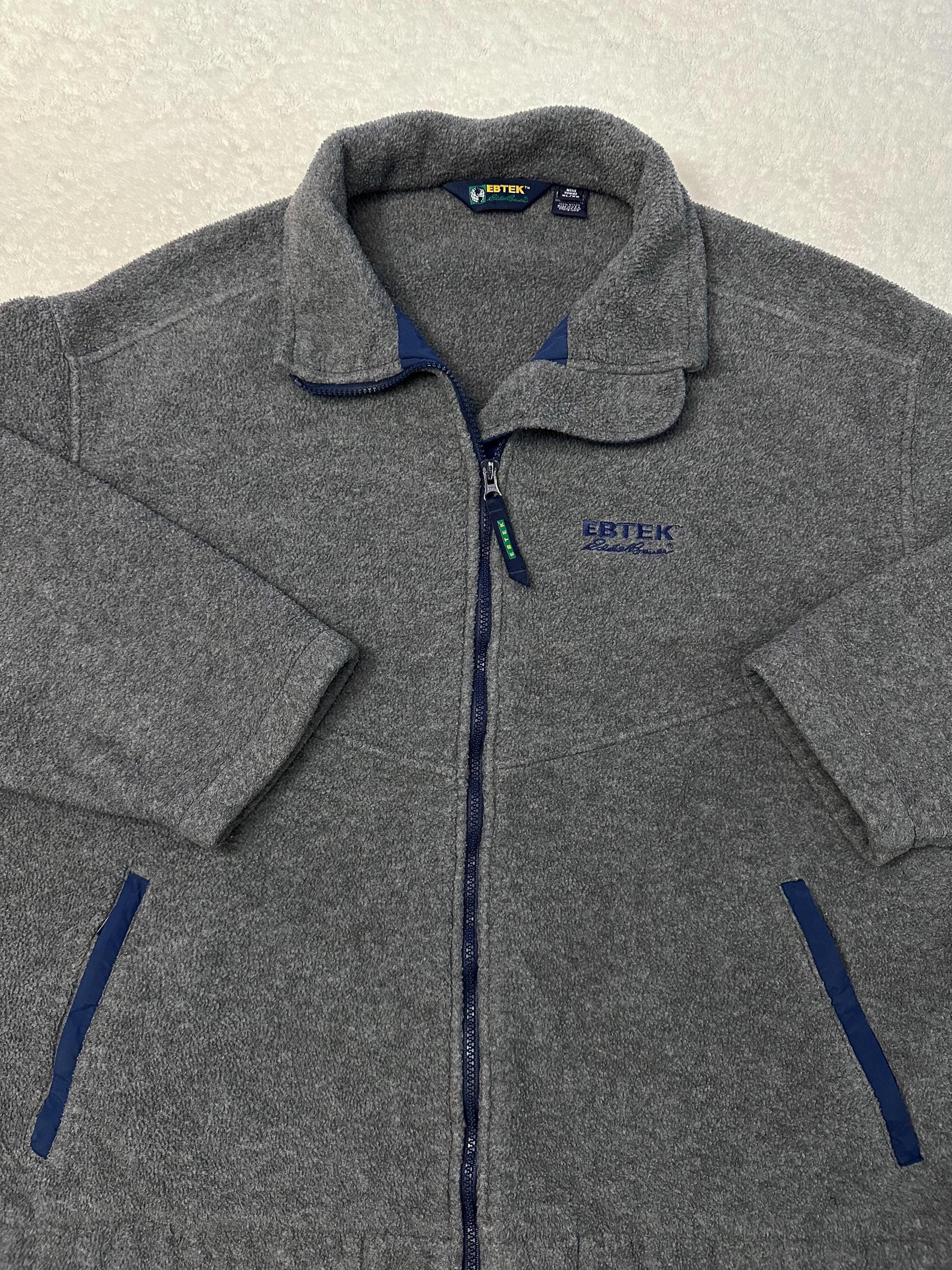 Vintage 1990s Eddie Bauer Ebtek Polartec Made In USA Zip Up Fleece Jacket XL XXL Graphic Tee – Bold Style · Top Pick For Any Outfit