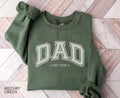 Custom DAD Sweatshirt Personalized Dad Shirt Fathers Day Gift Birthday Gift For Dad New Dad Shirt Custom Dad Est Shirt Crewneck Sweatshirt – Aesthetic Look · Trending Graphic Apparel