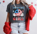 American Girl Shirt Peace Out 4th of July Gift All American Patriotic Shirt Fourth of July Shirt for Women Cute Patriotic Gift for Girl Graphic Tee – Feel-Good Design · High-Quality Print