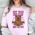Eff You See Kay Why Oh You Shirt Funny Meditating Bear Tee Yoga Humor T Shirt Sarcastic Zen Animal Gift Graphic Tee – Soft Feel · Must-Have Style