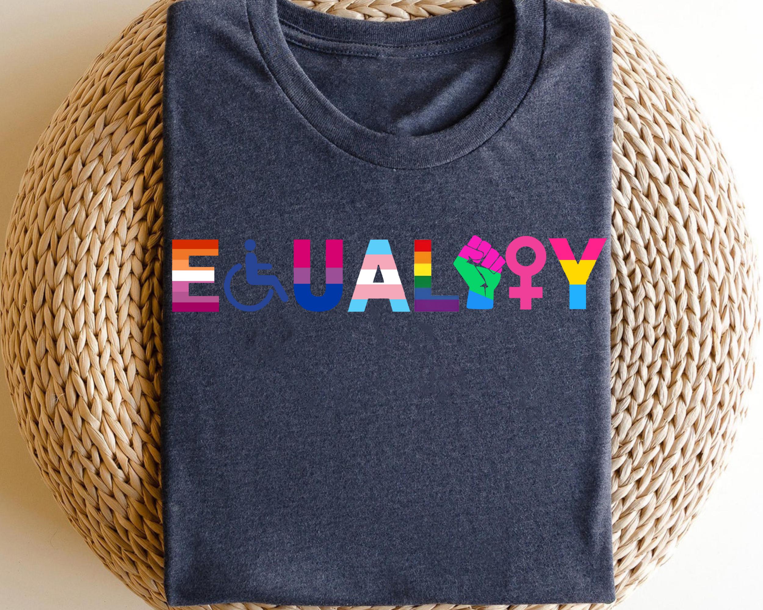 Equality Hurts No One T Shirt Black Lives Matter Equal Rights Pride Shirt LGBT ShirtSocial JusticeHuman Rights Anti Racism Gay Pride Graphic Tee – Aesthetic Look · High-Quality Print