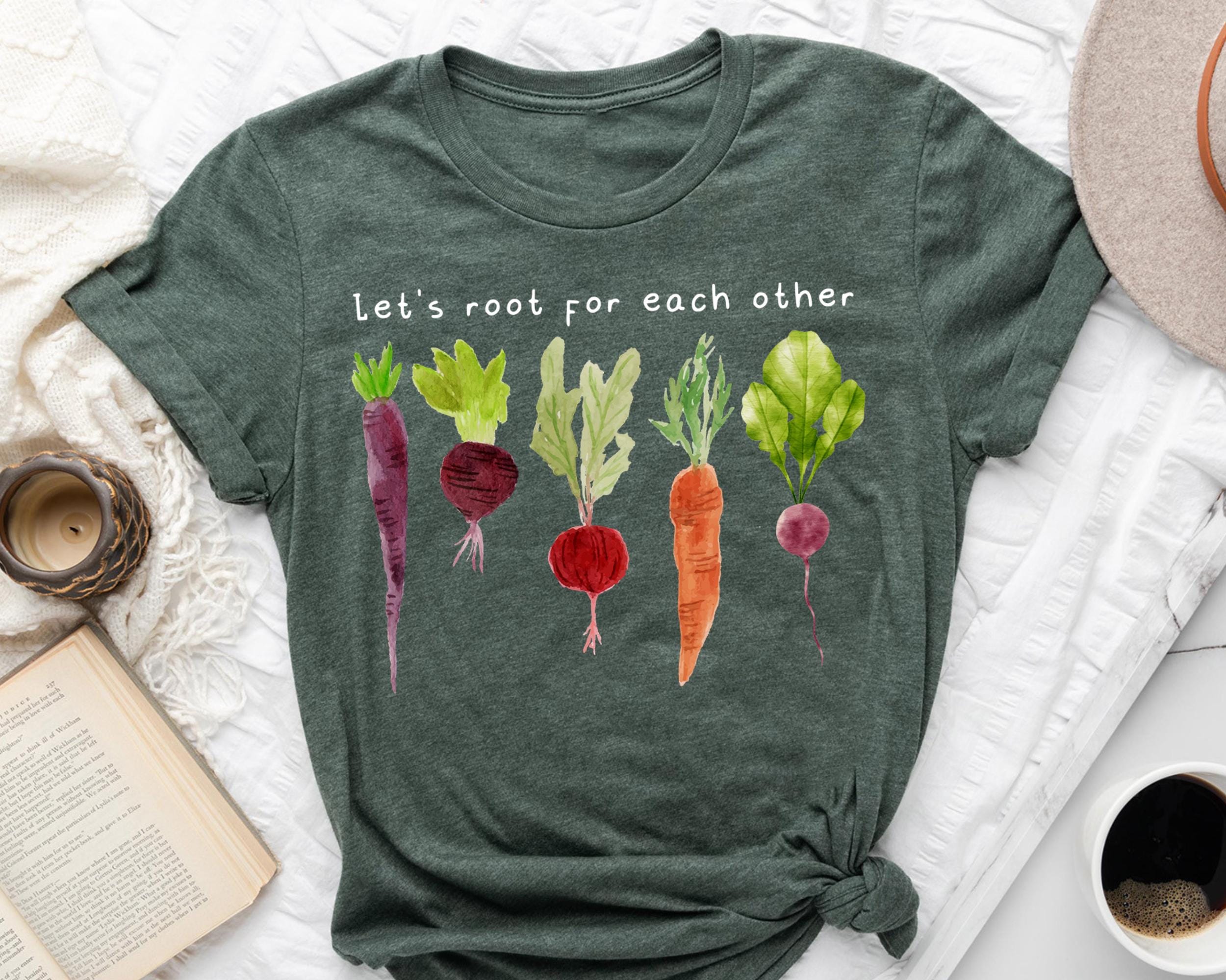 Lets Roots For Each Other Shirt Uplifting T Shirt Vegetable Shirt Gardening Tee Gardening Gift Shirt Graphic Tee – Everyday Comfort · High-Quality Print