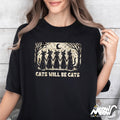 Witch Cat T Shirt Cats Will Be Cats Shirt Spooky Cat Tee for Women Gothic Halloween Cat Lover Gift Graphic Tee – Everyday Comfort · Perfect For Daily Wear