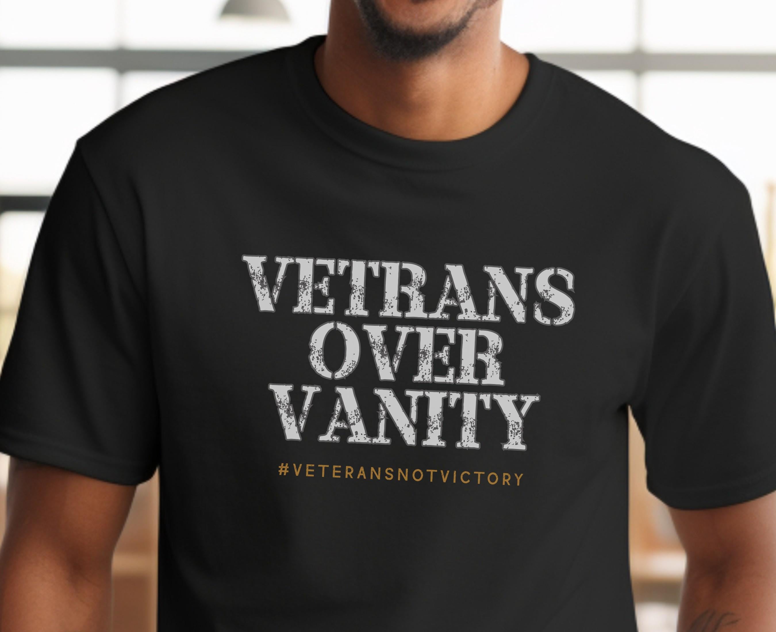 Veteran Support Shirt Veteran Not Victory Anti Trump Tshirt Protect Veterans Tee Military Pride Gift for Dad Husband Veteran GIfts Graphic Tee – Feel-Good Design · Great Gift For Fans